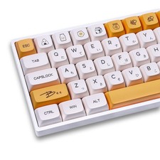 138 PCS Honey Milk DyeSub XDA Profile PBT Keycaps Mechanical Keyboard picture
