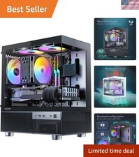 Aqua 3, Micro ATX Case, MATX PC Case with 3 X 120mm 3-Pin ARGB Fan Pre-Instal... picture