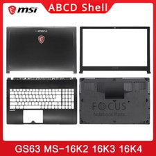 MSI GS63 MS-16K2 16K3 16K4 16K5 LCD Back Cover/Front Bezel/Hinges ABCD Shell picture
