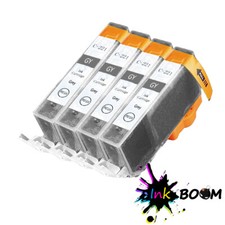 4 Grey Ink Cartridges For CLI221 15ml PIXMA MP980 MP990 picture