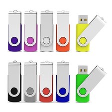 32GB USB Flash Drive 10 Pack - USB 2.0 Memory Sticks in Mixed Colors picture