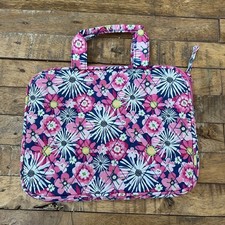 Cotton Quilted Laptop Ipad Case with handles Floral Design picture