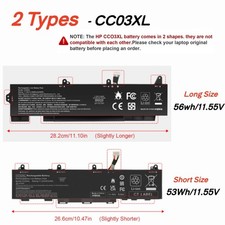 53wh/56wh CC03XL Battery for HP EliteBook 850 855 G7/G8 845 830 835 840 G7/G8 picture