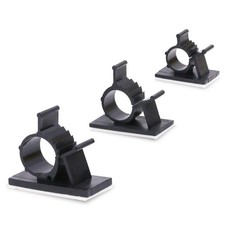 100Pcs 3 Sizes Adjustable Multipurpose -Adhesive Cable Clips Wire Clamps Cord... picture
