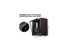 DIYPC DIY-ATX08-Wood Black USB3.0 /Type C ATX Mid Tower Gaming Computer Case w/ picture