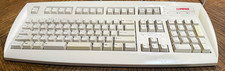 Vintage Compaq PS/2 Keyboard RT7A56TW 237743-301 Beige Tested Working picture