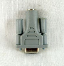 PS2F to DB9F Female Female Serial Mouse Adapter Gender Screw down posts NEW NIB picture