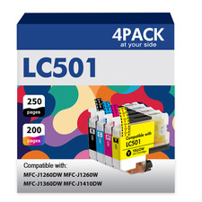 LC501 Ink Cartridges Compatible with Brother MFC-J1260DW MFC-J1360DW J1410DW LOT picture