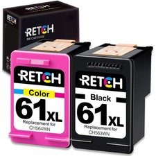 61 XL Ink Cartridges Combo Pack 61XL Ink, 1 Black 1 Tri-Color picture