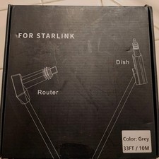 33FT Internet Replacement Cable Line For Starlink Rectangular Satellite V2 - NEW picture
