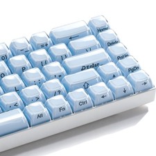 GMKWTL XVX Blue Keycaps, Crystal Jelly Keyboard Keycaps OEM Profile Side picture