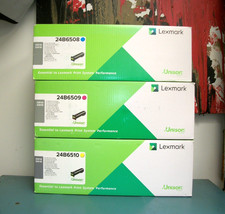 LOT OF 3 - LEXMARK Unison Toner XC6152 XC8155 NEWinBOX - RF picture