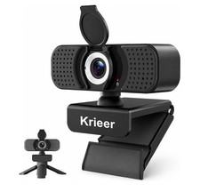 1080P Webcam with Microphone, USB Camera for PC and Laptop, Privacy Cover picture
