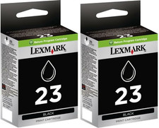 New Genuine Lexmark 23 2PK Ink Cartridge Box X Series X4530 X3550 Z Series Z1410 picture