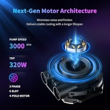 MINOR SONIC MINORSONIC AIO CPU COOLER, 360MM AIO WITH HIGH-SPEED CERAMIC - picture