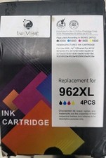 Ink Cartridge, 4 Pieces, Replacement For 962XL, Color And Black picture