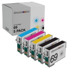 5PK T069 Reman BLACK COLOR Ink Cartridge for Epson T0691 Stylus NX410 NX415 NX11 picture