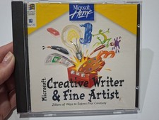 Microsoft Creative Writer & Fine Artist Vintage CD-Rom 1995 with Case picture