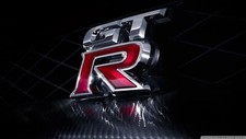 Cars nissan gt r logo chrome Desk Mat Stitched picture