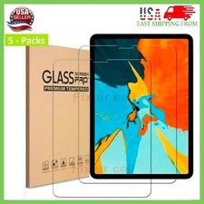 5-Packs For iPad Air 5 (2022) 10.9'' 5th Gen HD Tempered Glass Screen Protector picture