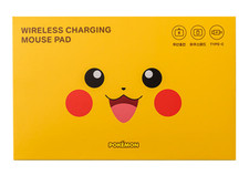 Pokemon Pikachu Official Qi Wireless Charging Mouse Pad USB-C Yellow New picture