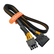 (2-Pack) Molex to 8 Pin CPU Power Cable, LP4 Molex Male to CPU 8 Pin (4+4) EP... picture