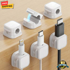 6-Piece Magnetic Cable Clamps - Adjustable Wire Holder for Home & Office Desk picture