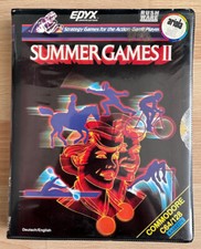 SUMMER GAMES II by EPYX, COMMODORE 64/128 GAME CARTRIDGE, BIG BOX, ORIGINAL BOX/BOXED picture