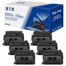 6 PK CF281X 81X Black Toner Compatible For HP Laserjet MFP M606dn M606x M630dn picture