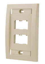 2 Pack Panduit Mini-Com®, (CFPE4EIY) Faceplate, 4 port, Ivory 20 Pieces Total picture