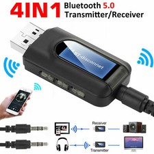 Bluetooth 5.0 Transmitter Receiver 4 IN 1 Wireless Audio 3.5mm USB Aux Adapter picture