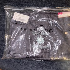 Thirty One Large Laptop Sleeve CHARCOAL CROSSHATCH Engraved NIP NEW picture