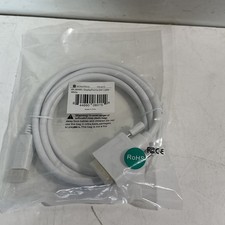 Monoprice 6ft 28AWG Display Port To DVI Cable White P/N 6015 picture