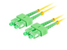 Patchcord światłowodowy Lanberg SM SC/APC-SC/APC DUPLEX 3.0mm LSZH G657A1 1m żół picture