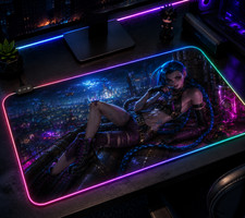 Jinx Bayonetta RGB XXL Mouse Pad Gaming Desk Mat Anime LED HD picture