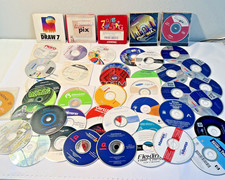 Vintage Computer Windows System Software CDs Lot of 46 CREATIVE LEARNING / COREL picture
