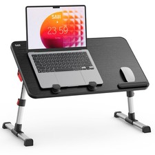 Best Laptop Desk Table, SAIJI Adjustable Stand, Portable Lap Desks with Foldable picture