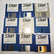 9x Atari ST Monthly START Magazine Assorted Computer Software Disks picture