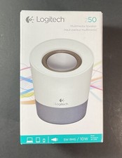 Logitech Multimedia 3.5mm Jack Wired Speaker Z50 [ White ] NEW picture