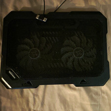 Topmate C302 USB-Powered Laptop Cooling Pad, 2 Fans, Black, 15 in picture