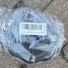 Reusable Adjustable Hook & Loop Tape Roll Black 1 in x 32.8 ft Plastic picture