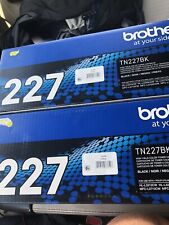 Lot of 2 Genuine Brother TN227BK Black High Yield Toner Cartridge picture