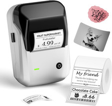 B1 Label Maker,2 Inch Bluetooth Thermal Label Printer, Silver picture