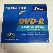 NEW Fujifilm DVD R 5 Discs 4.7gb 120 Min 1x to 16x Video Data Photo Music picture