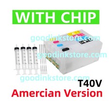 4 Empty Refillable Ink Cartridge T40V SureColor T2170 T3170 T5170 T3170M T5170M picture