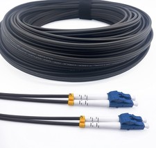 Elfcam 30m Armored Fiber Optic Cable LC to LC OS2 Duplex 9/125 Singlemode picture