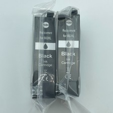 802XL Black Ink Cartridge 2 Pack Replacement for EPSON WorkForce Pro NEW Sealed picture