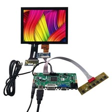 HD VGA DVI LCD Controller Board 8in 1024x768 Capacitive Touch IPS LCD Display picture