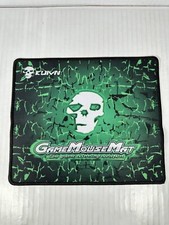 KUIYN Gaming Mouse Mat Pat Green Skull Computer PC READY TO SHIP picture