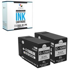 CMYi 2-Pack Compatible PGI-1200XL Black Ink Cartridge fits Canon MAXIFY MB2320 picture